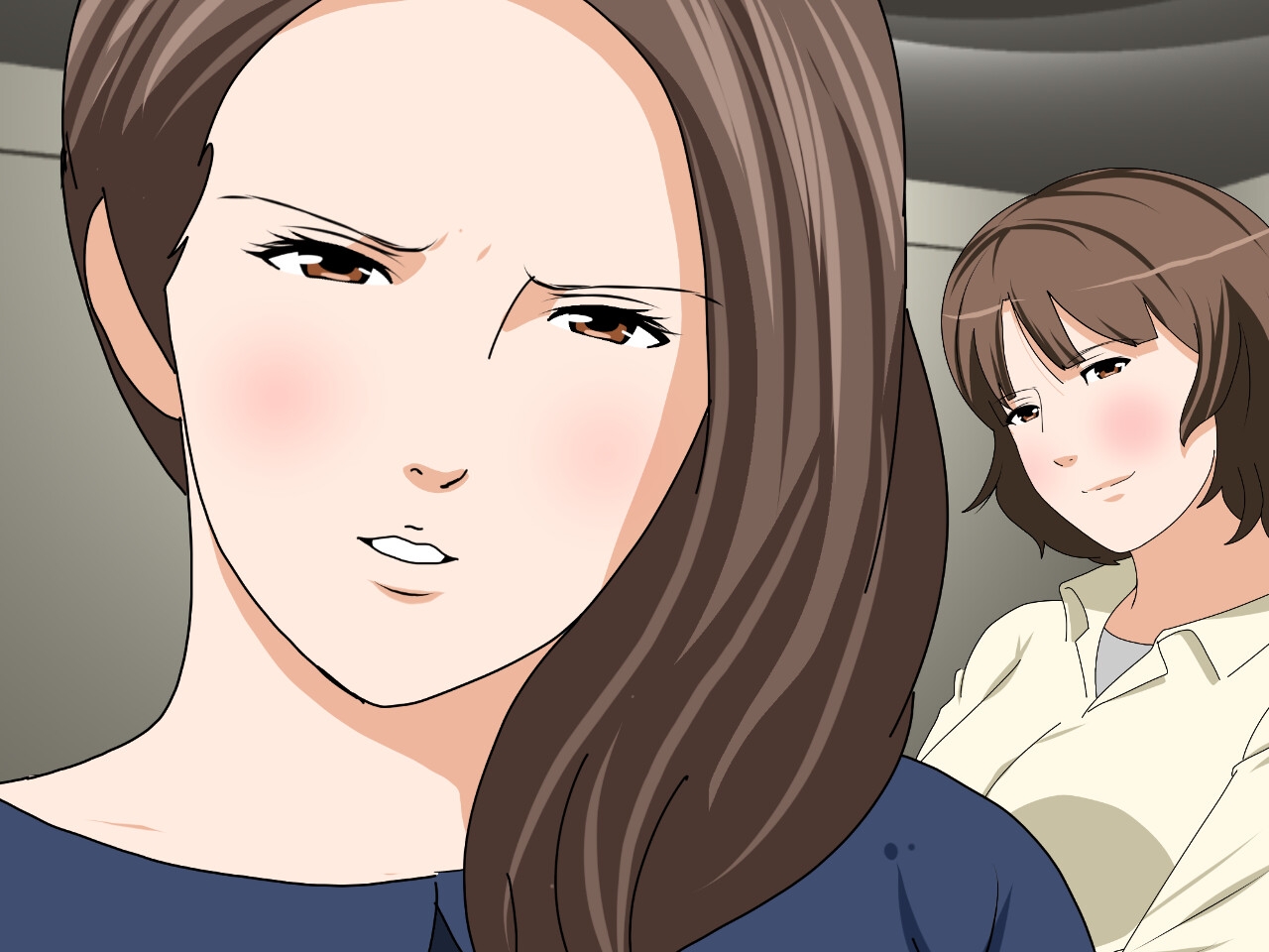 杜戸先生と苫田ママをレズらせて3Pしてみた夜-と…その後の話 画像1