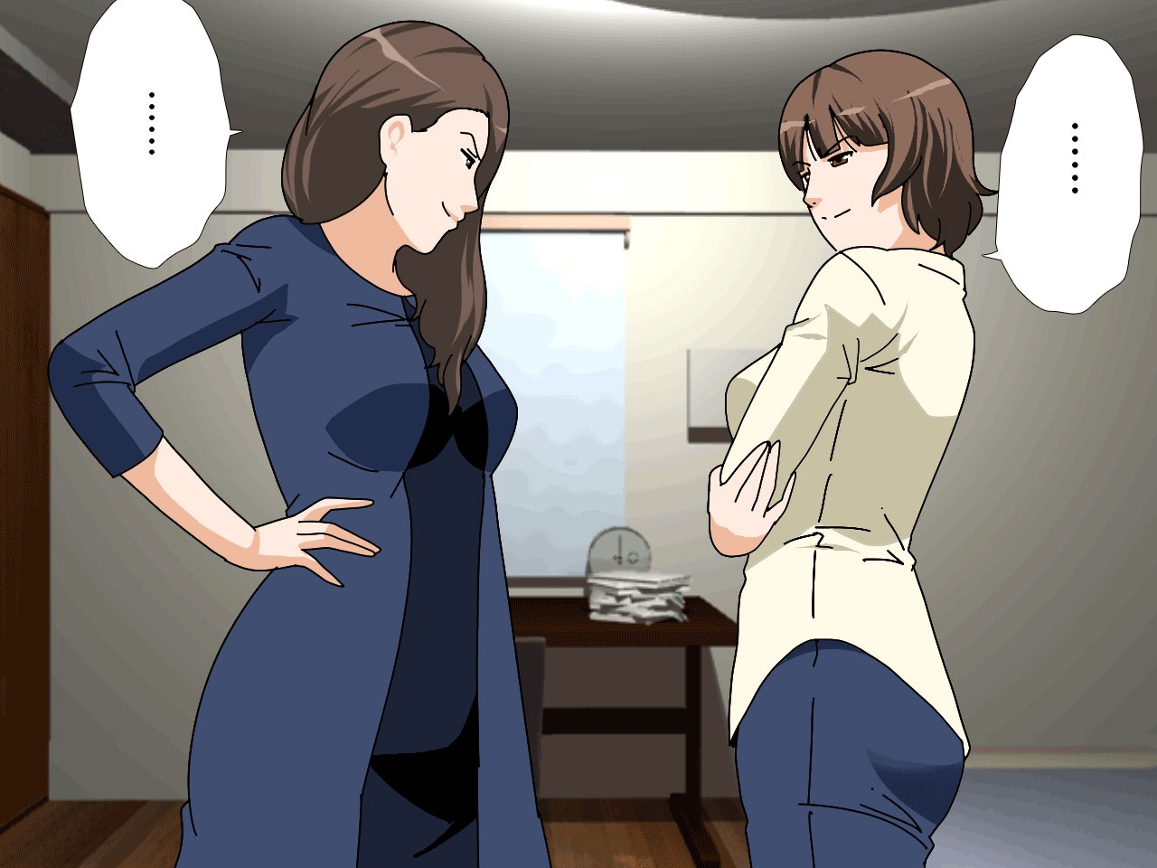 杜戸先生と苫田ママをレズらせて3Pしてみた夜-と…その後の話 画像4