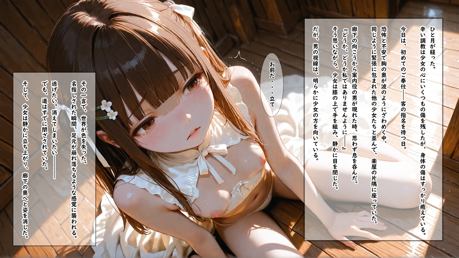 出稼ぎの内容が丁稚奉公かと思っていたら実は物凄くエッチなお仕事で何回イってもやめてもらえない女の子 7枚目