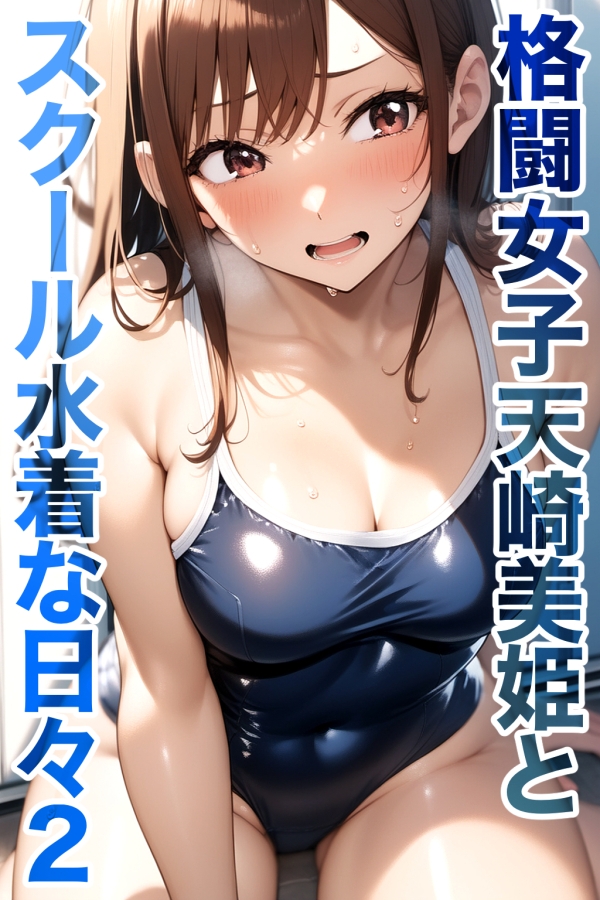 女子高生に蹴られるだけ 格闘女子天崎美姫とスクール水着な日々2_1