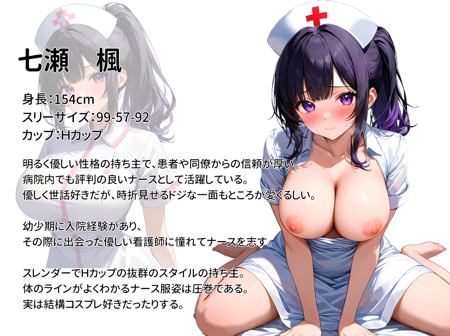 巨乳ナースは好きですか?～入院したらおっぱいナースと病室で生セックス～ 9枚目