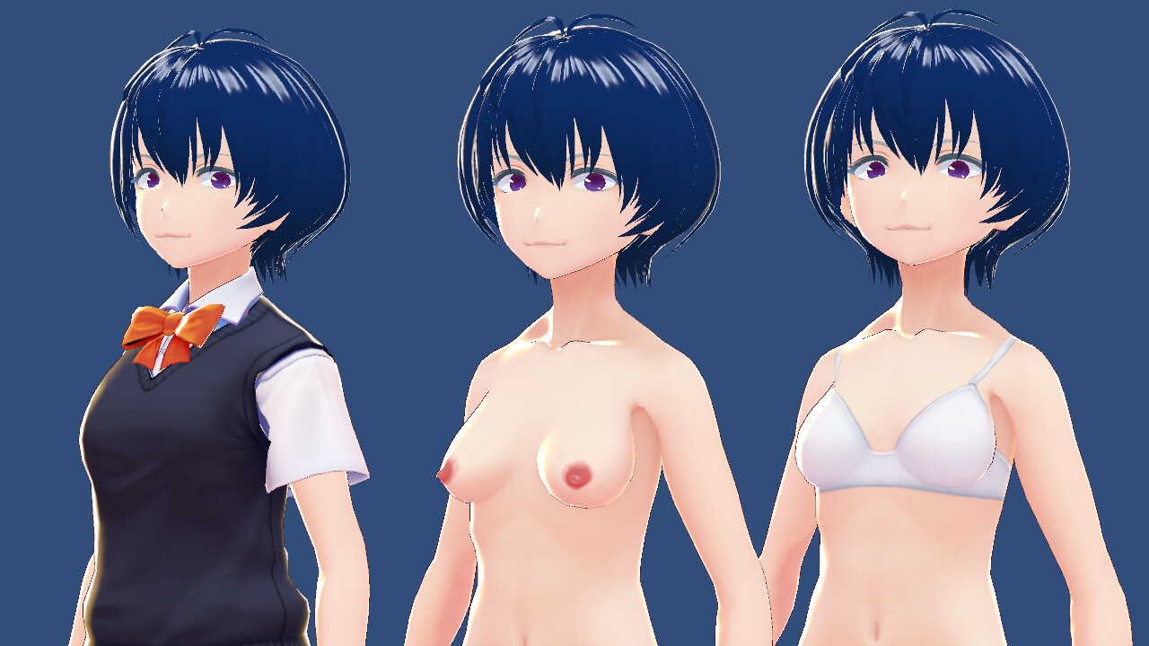 MMD/VRMデータ Girl15(三人パック) 画像6