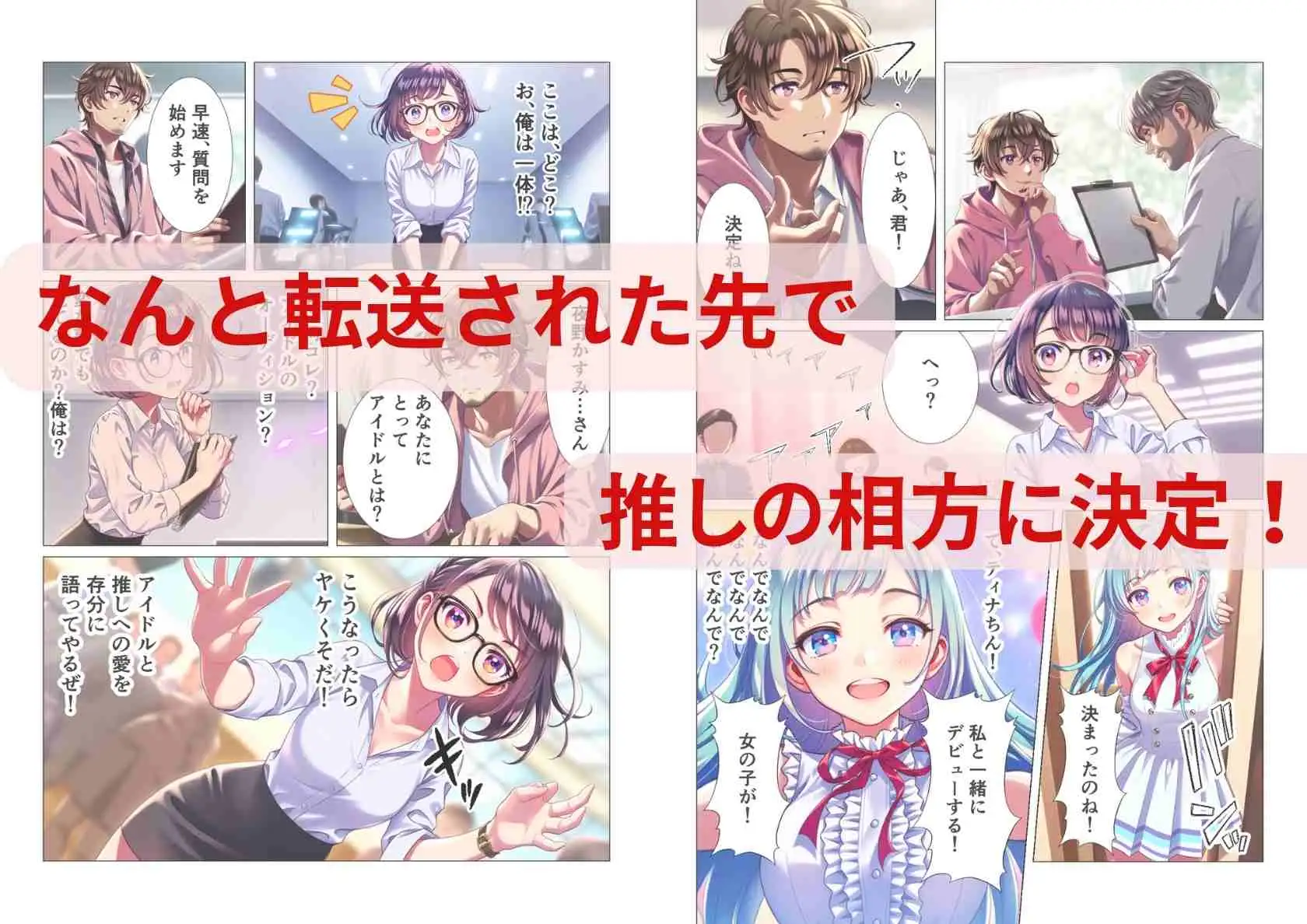 TS転生、まさか推しアイドルの相方になって3P枕営業するなんて！ シコリの森 エロ漫画3