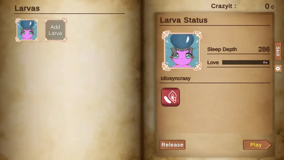 ボツキャラで作ったゲーム ~Love Larvas Simulator~ Sample 2