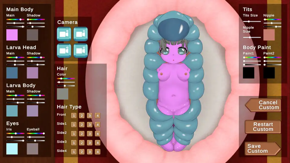 ボツキャラで作ったゲーム ~Love Larvas Simulator~ Sample 4