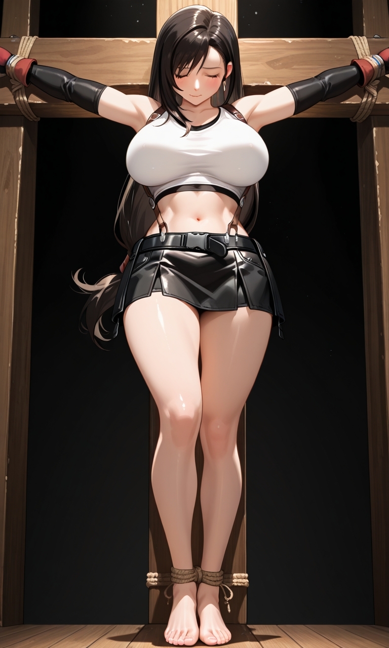 フェチコレVol.97 敗北して捕らえられ、拘束・十字架磔されて弄ばれるティファ【枚数250枚】_2