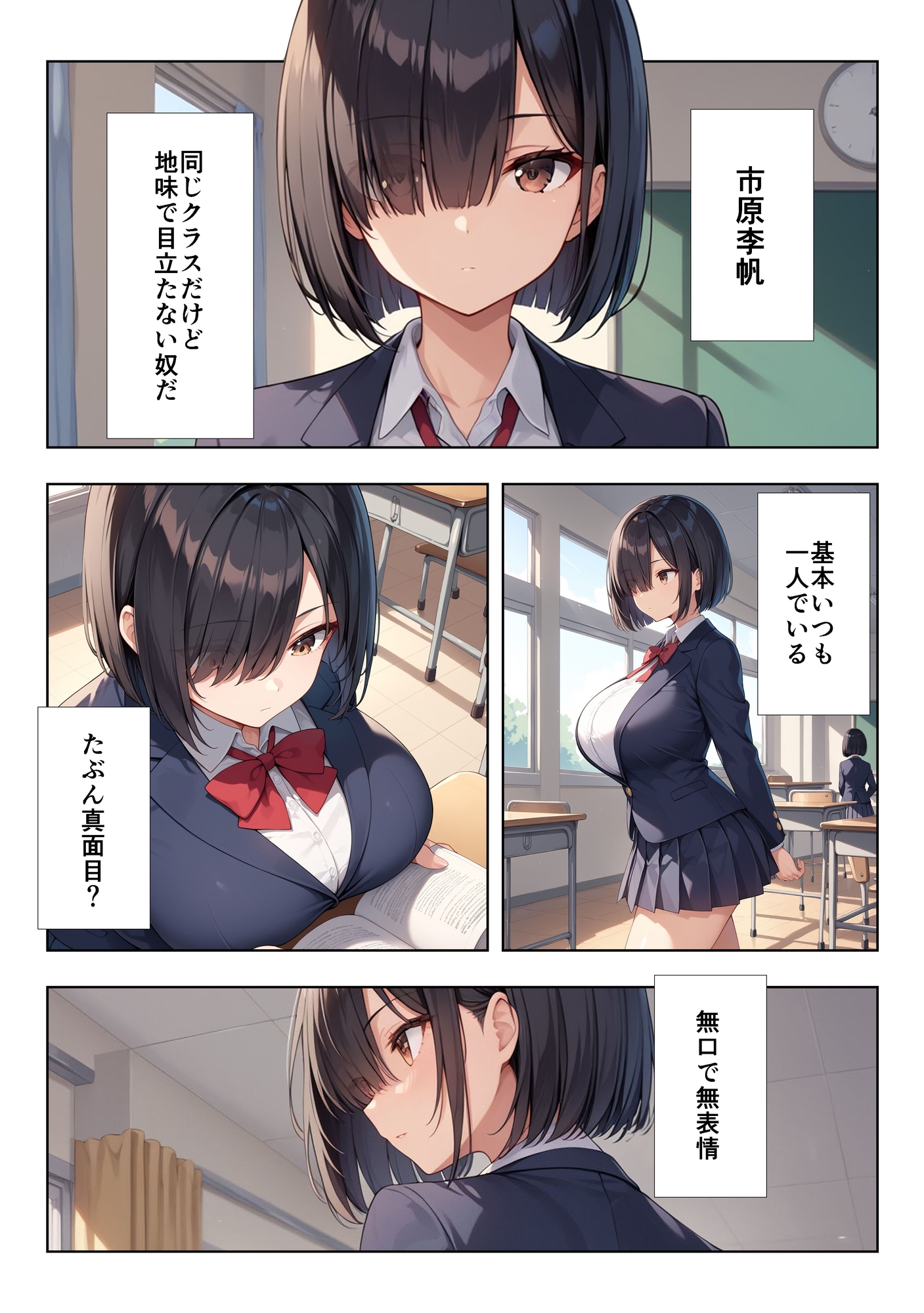 地味巨乳ちゃんの秘密の趣味 5枚目