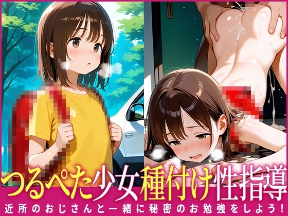 つるぺた少女種付け性指導〜近所のおじさんと一緒に秘密のお勉強をしよう！〜