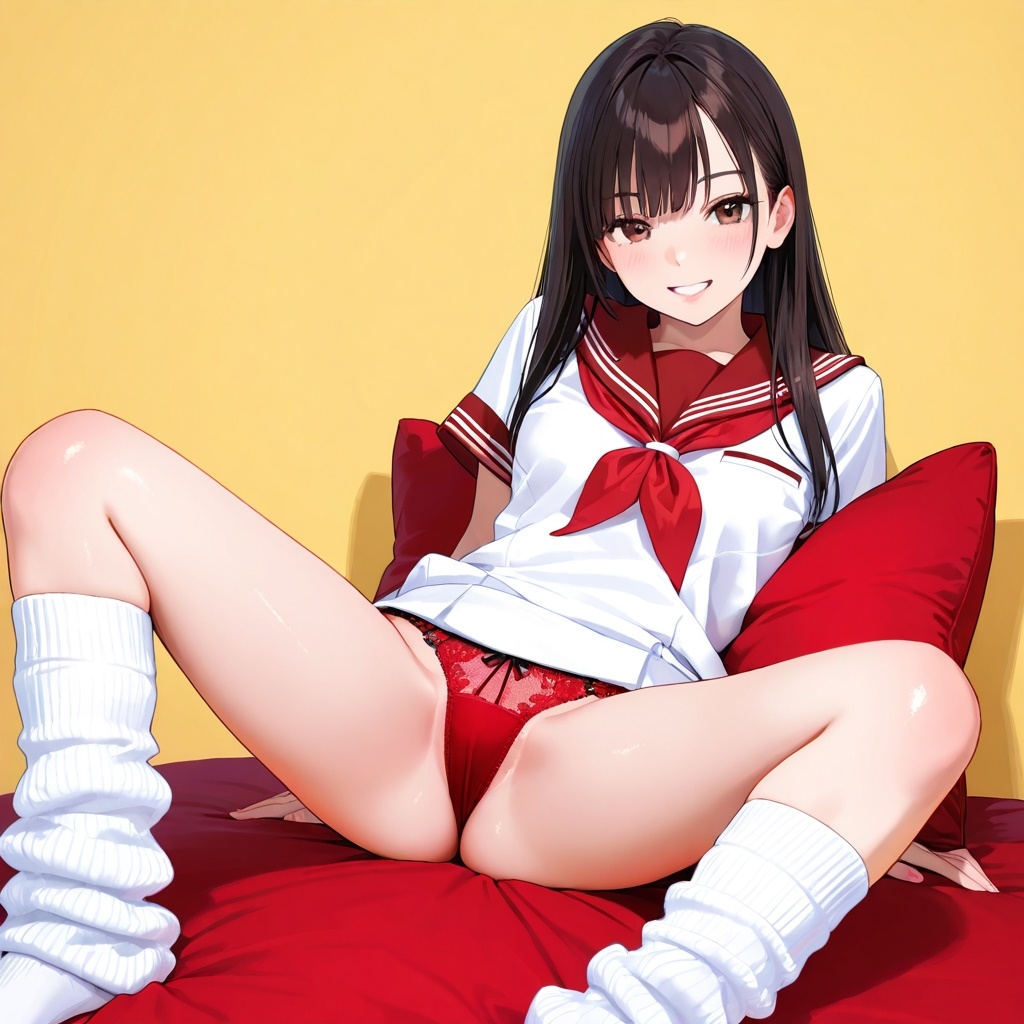 ルーズソックスJKのM字パンチラ Vol.4_2