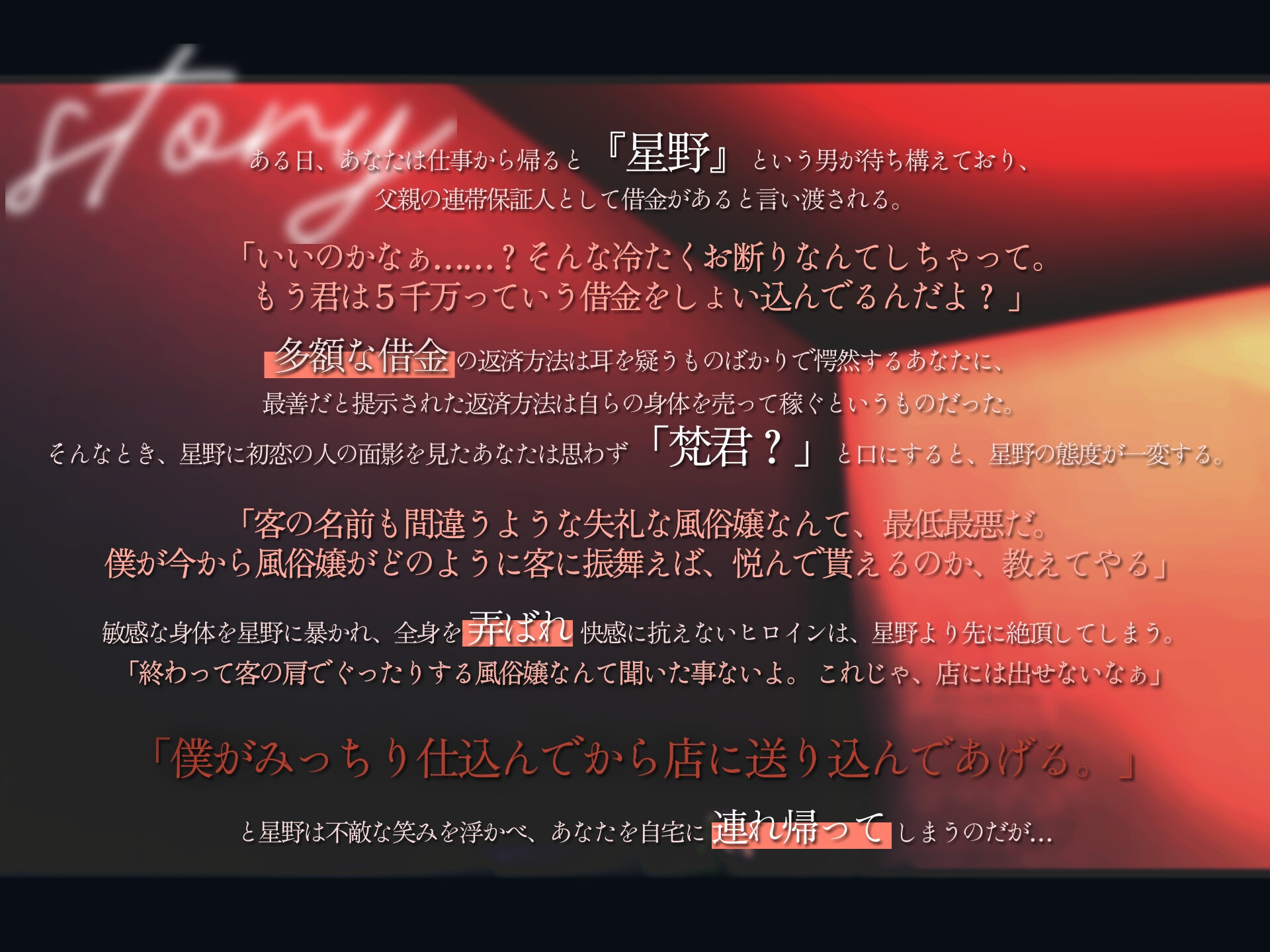 初恋のカレは怖～いお兄さん！?【借金返すんでしょ?立派な風●嬢になれるように今からレッスンしてあげるよ】 画像4