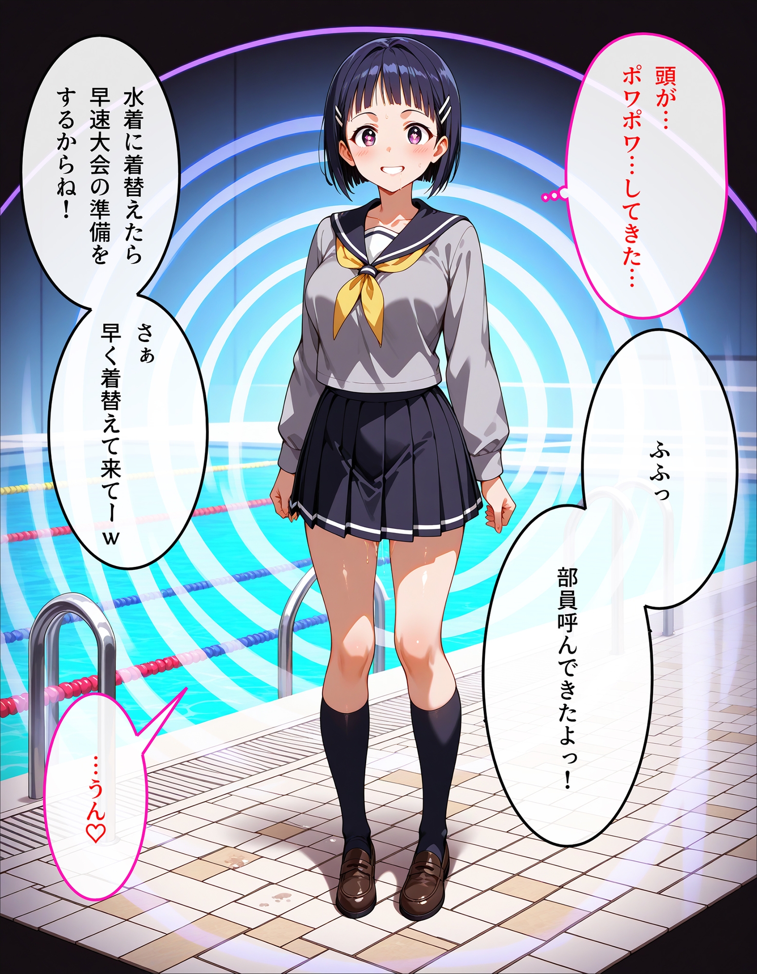 直葉のスク水特別授業 3枚目