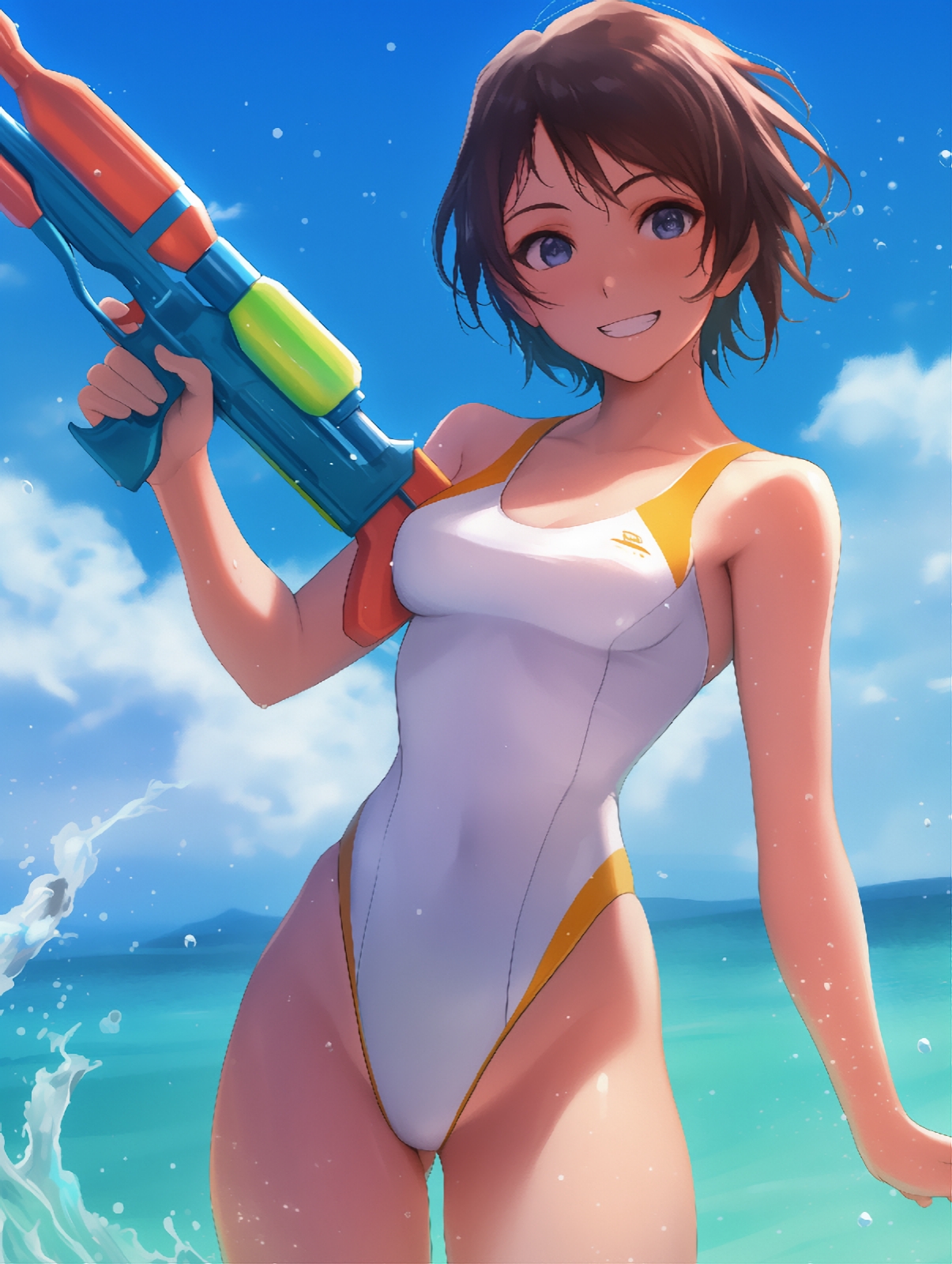 AI生成水鉄砲水着少女100名CG集_2