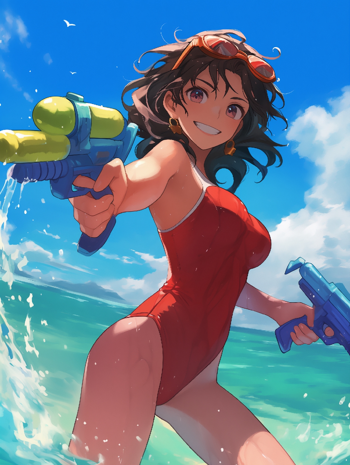 AI生成水鉄砲水着少女100名CG集_8