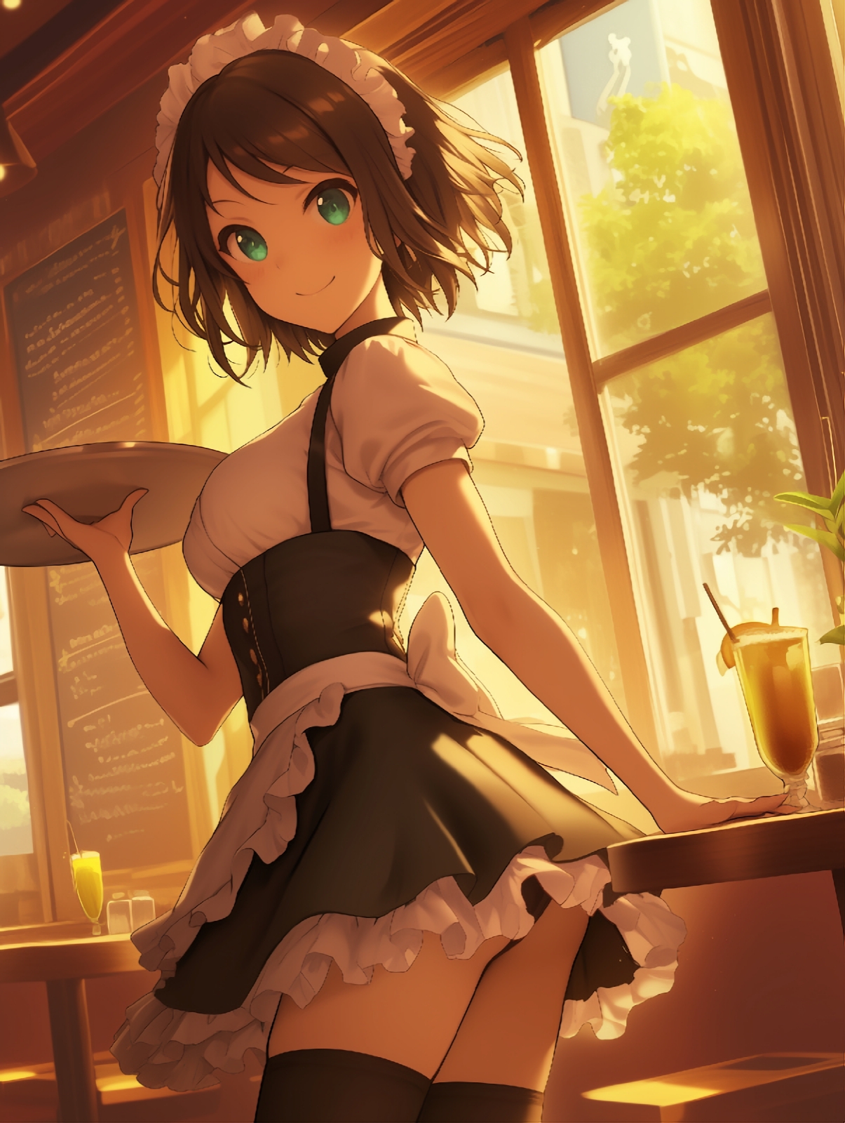 AI生成ウェイトレス100名CG集2店舗目_3