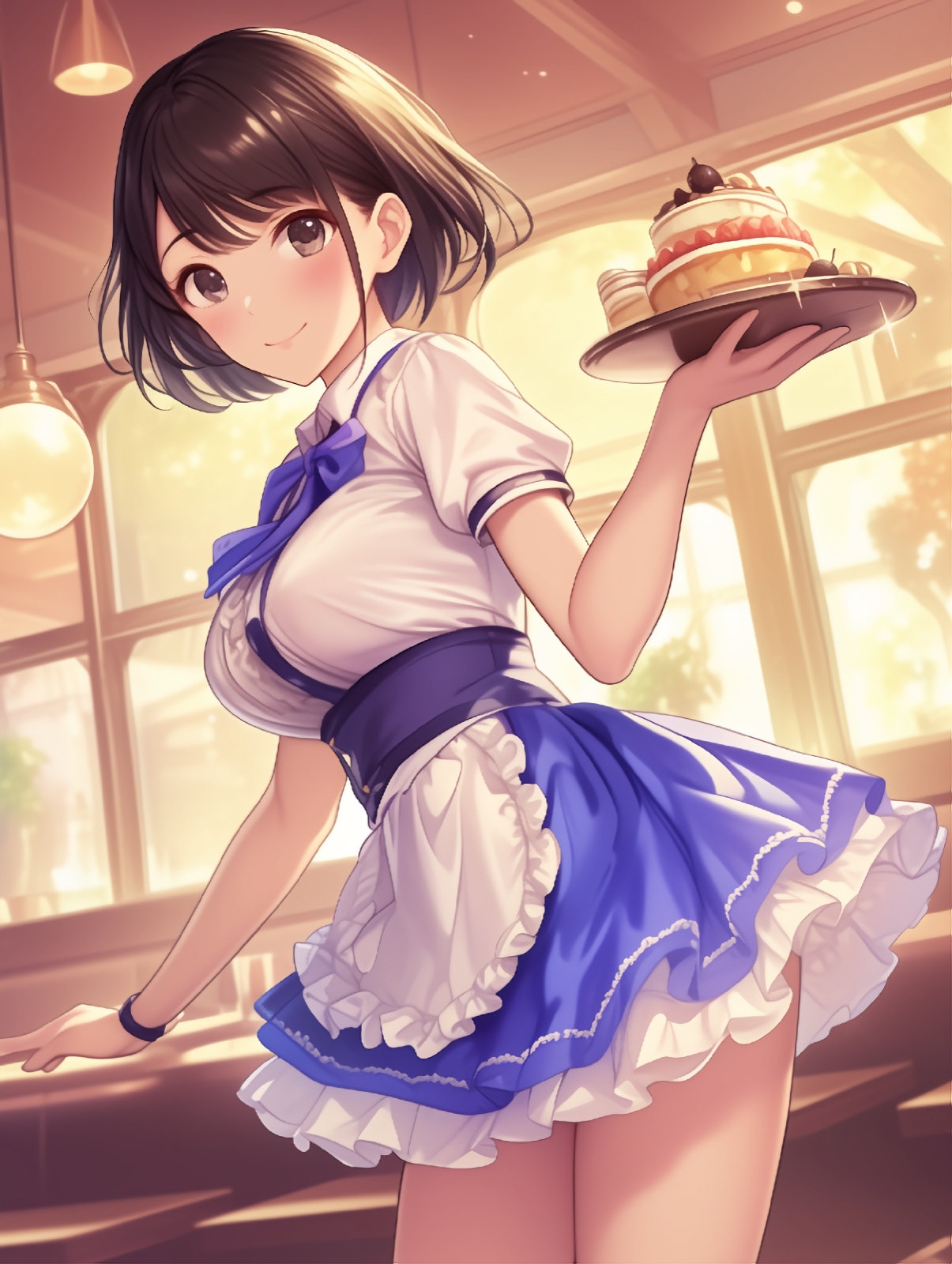 AI生成ウェイトレス100名CG集2店舗目_4