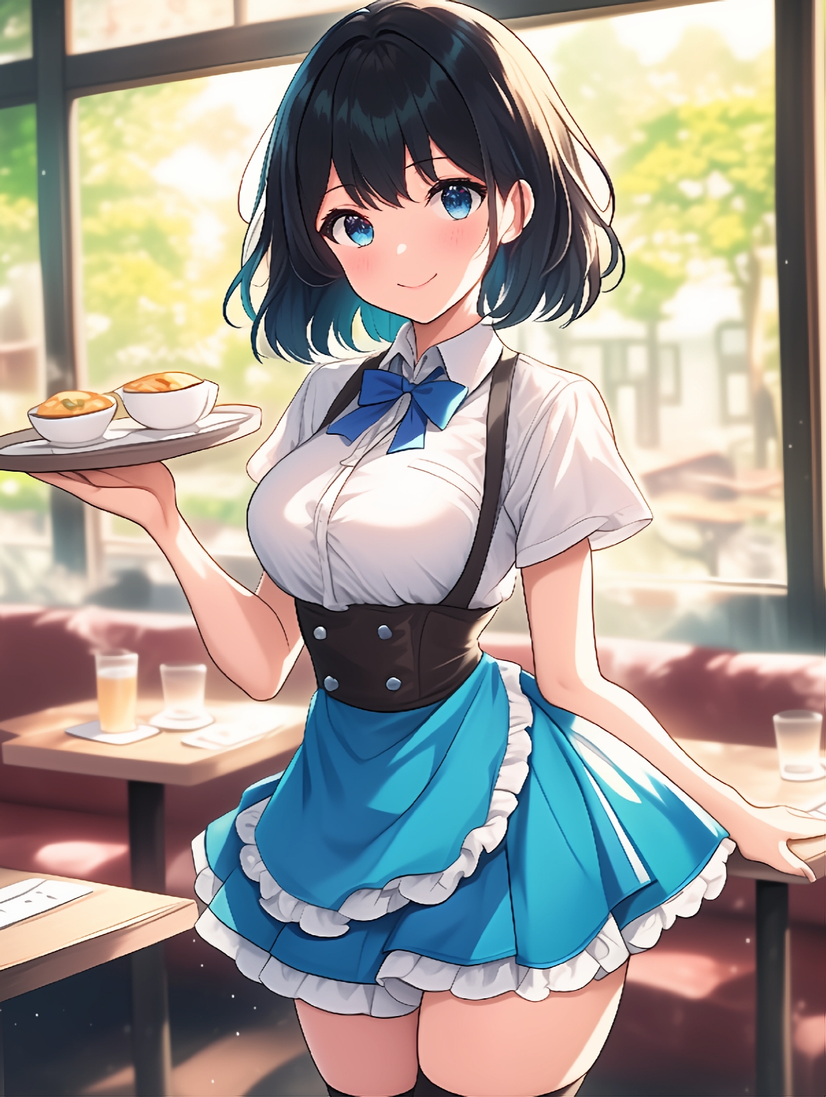 AI生成ウェイトレス100名CG集2店舗目_8