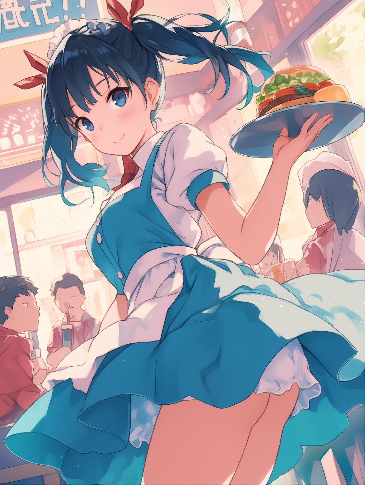 AI生成ウェイトレス100名CG集2店舗目_9