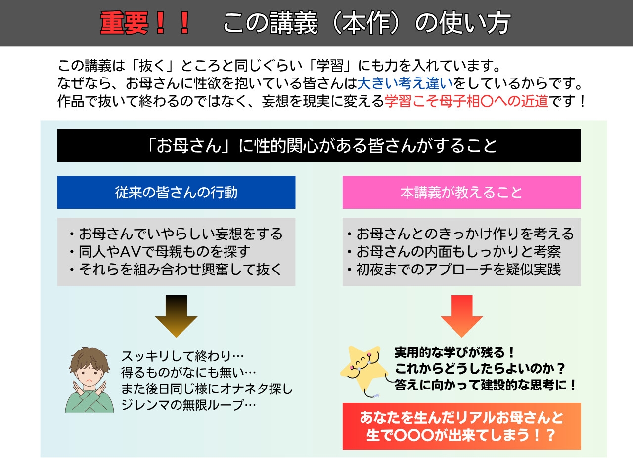 夏休みの秘密講義 あなたとお母さんが恋人になる方法～身近なお母さんを堕として熱い夏は濃厚生交尾♪～ 画像3