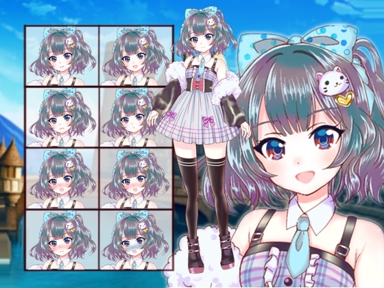 ファンタジー衣装の少女立ち絵22