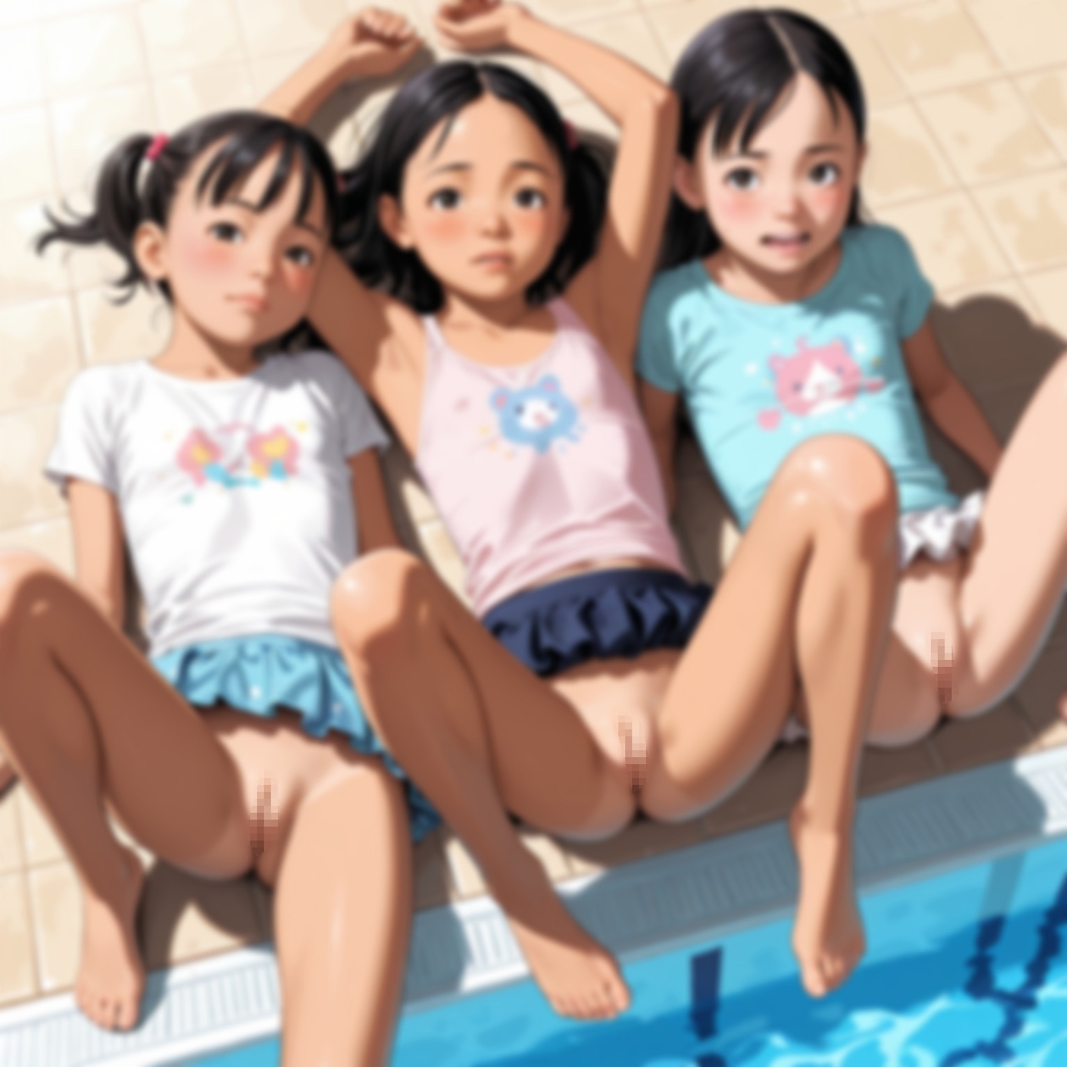 プールで女の子のスジを狙って撮影!(1) 画像10