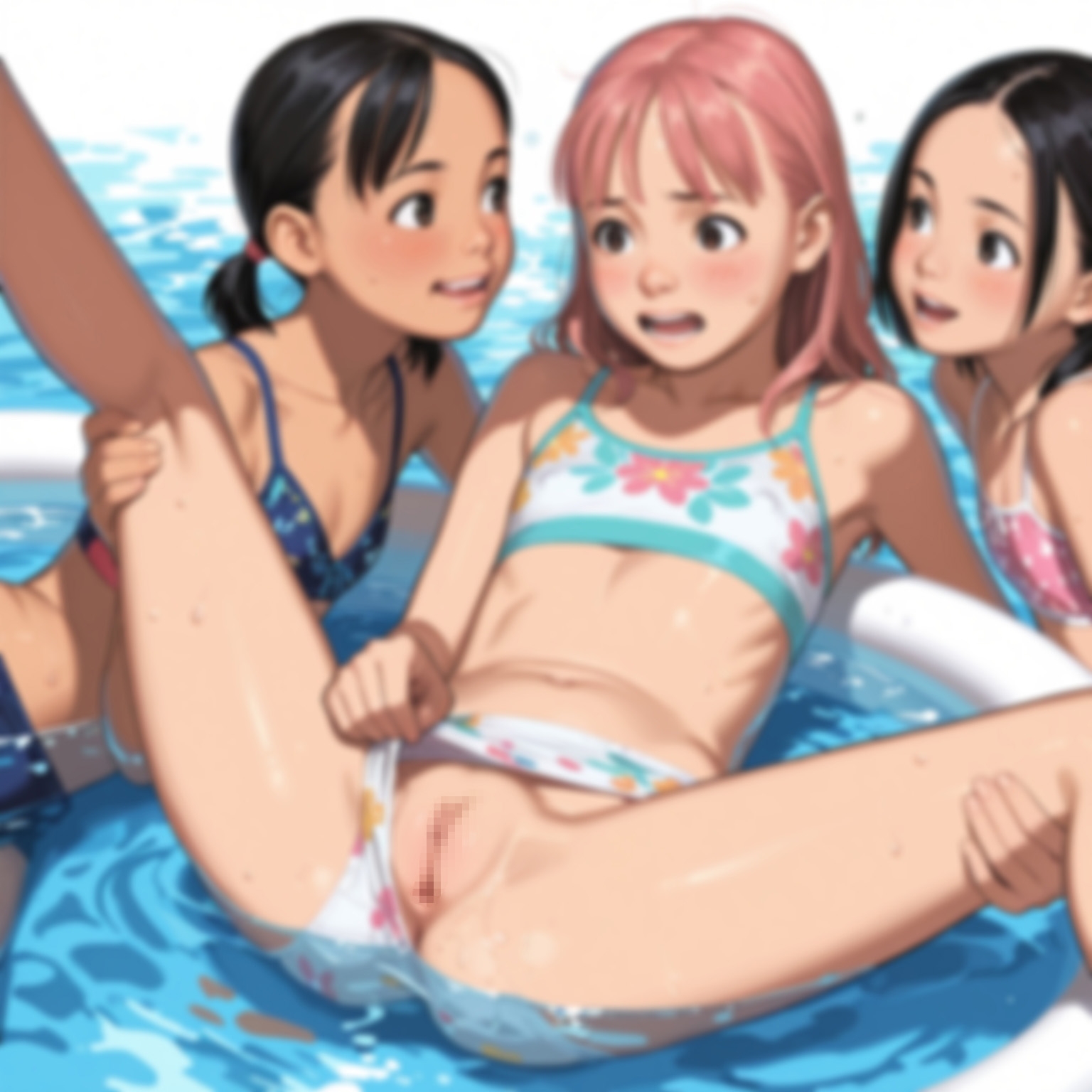 プールで女の子のスジを狙って撮影!(1) 画像9