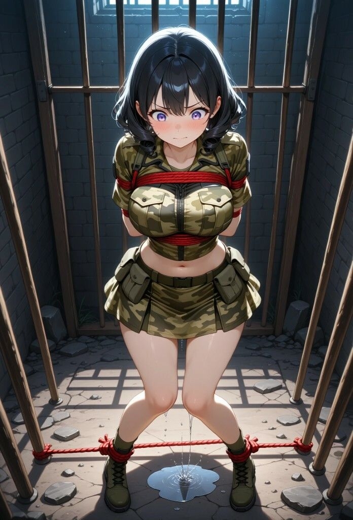 【女兵士陵○緊縛調教】戦場に、味方はいない 画像9