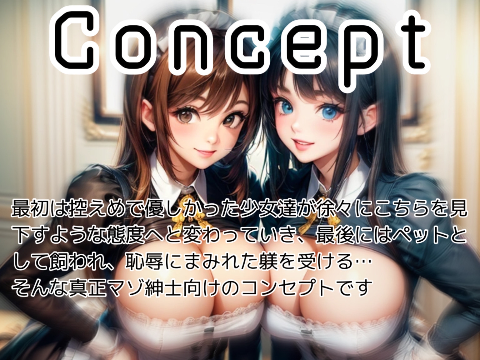 意地悪メイドの○リコンご主人様イジメ 画像1