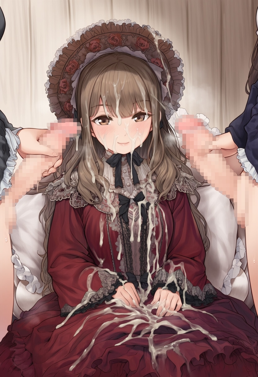 【完全着衣】赤○リィタ様撮影中にぶっかけ射精_8