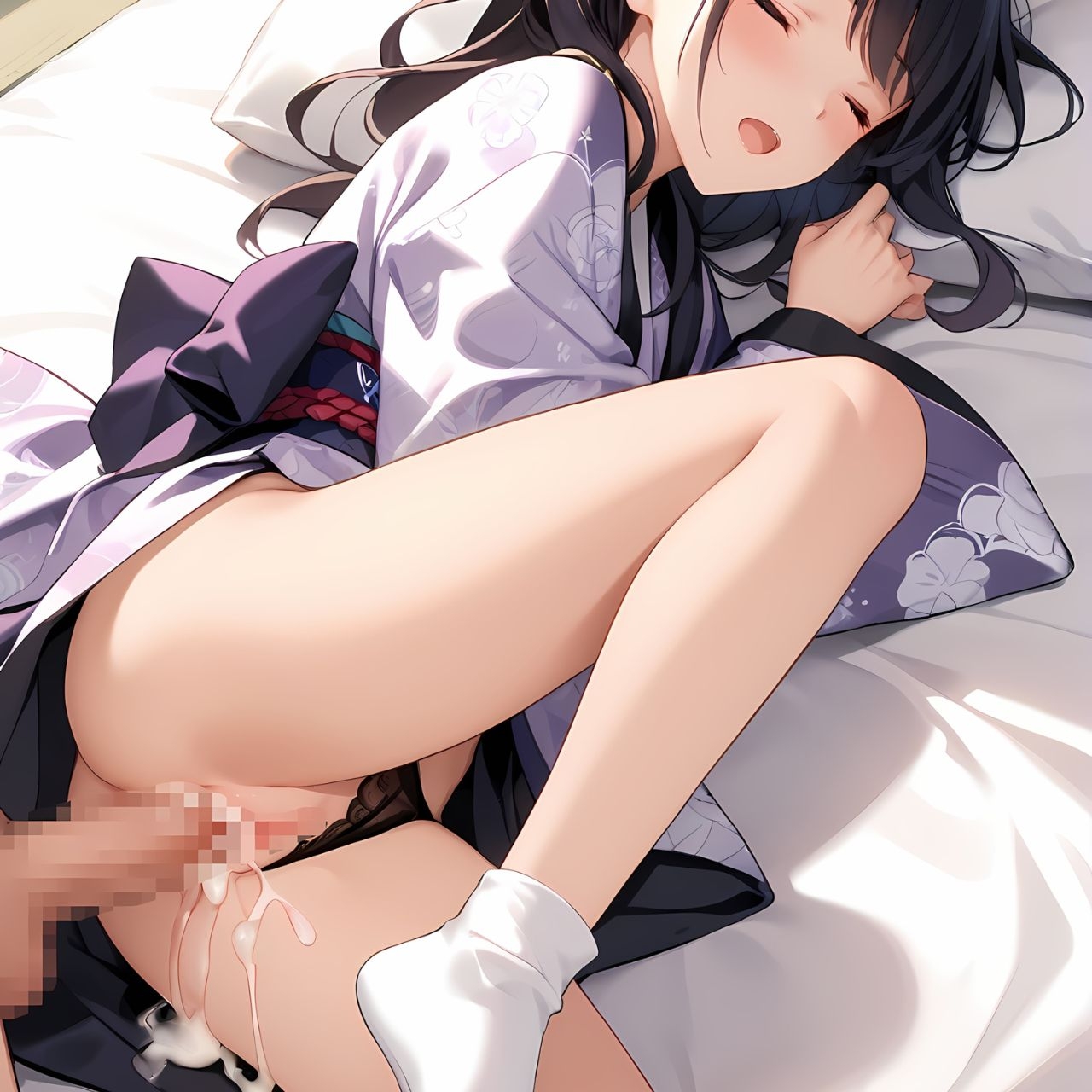 ☆半脱ぎで○○○～和服美人編～ 画像7