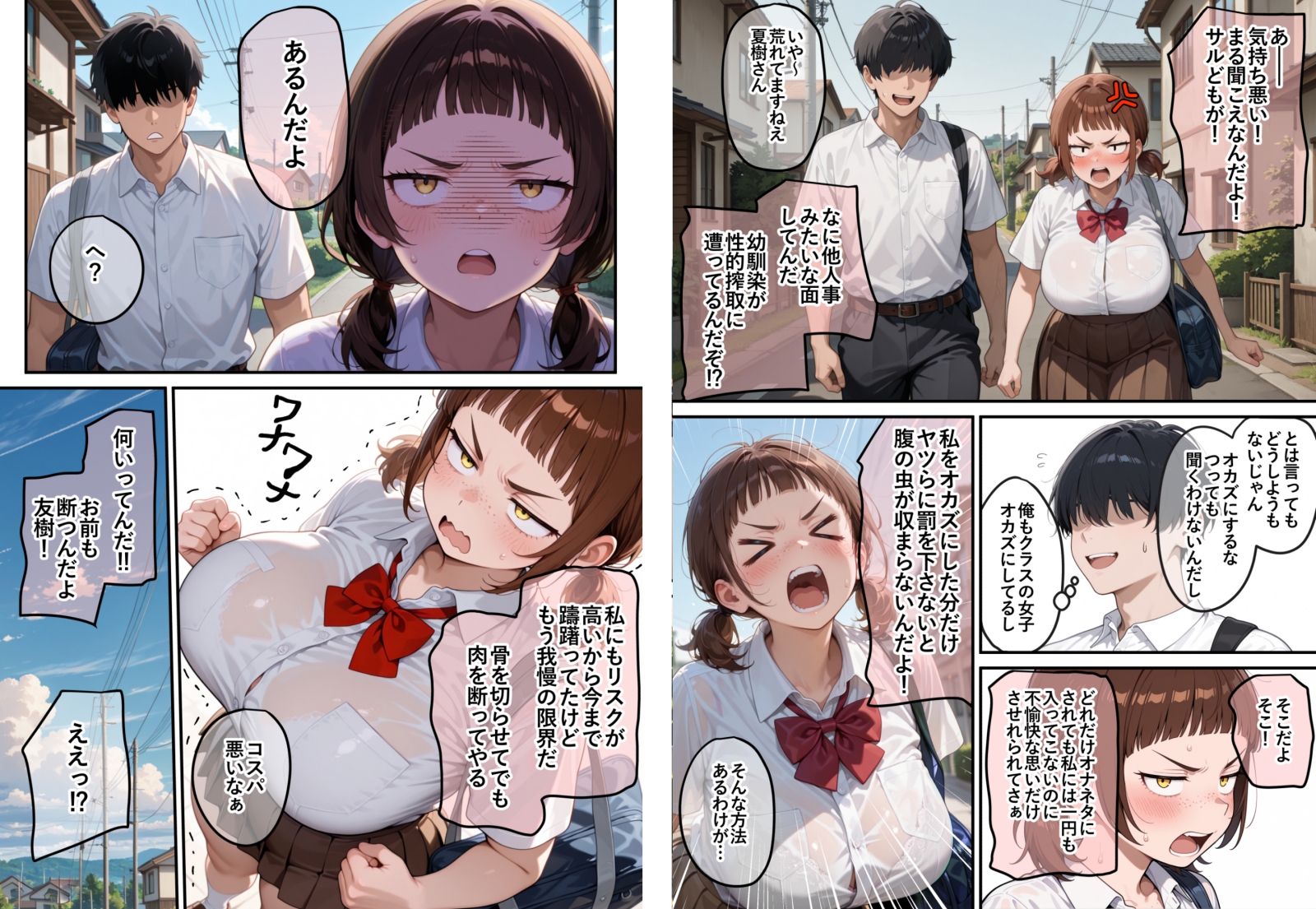 男子のオナネタTier1の芋顔巨乳幼馴染は昨日俺とセックスした 1枚目