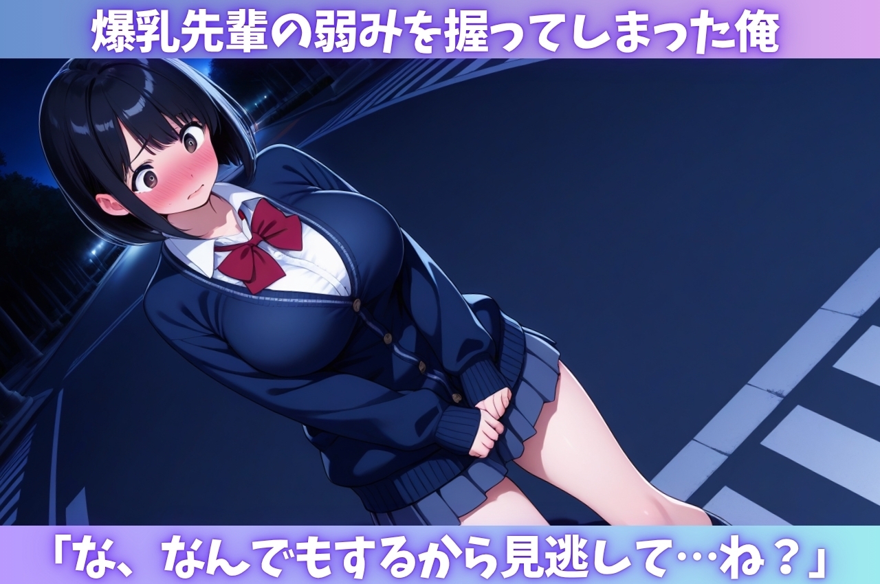 爆乳な先輩の弱みを握ってオナホ化 画像1
