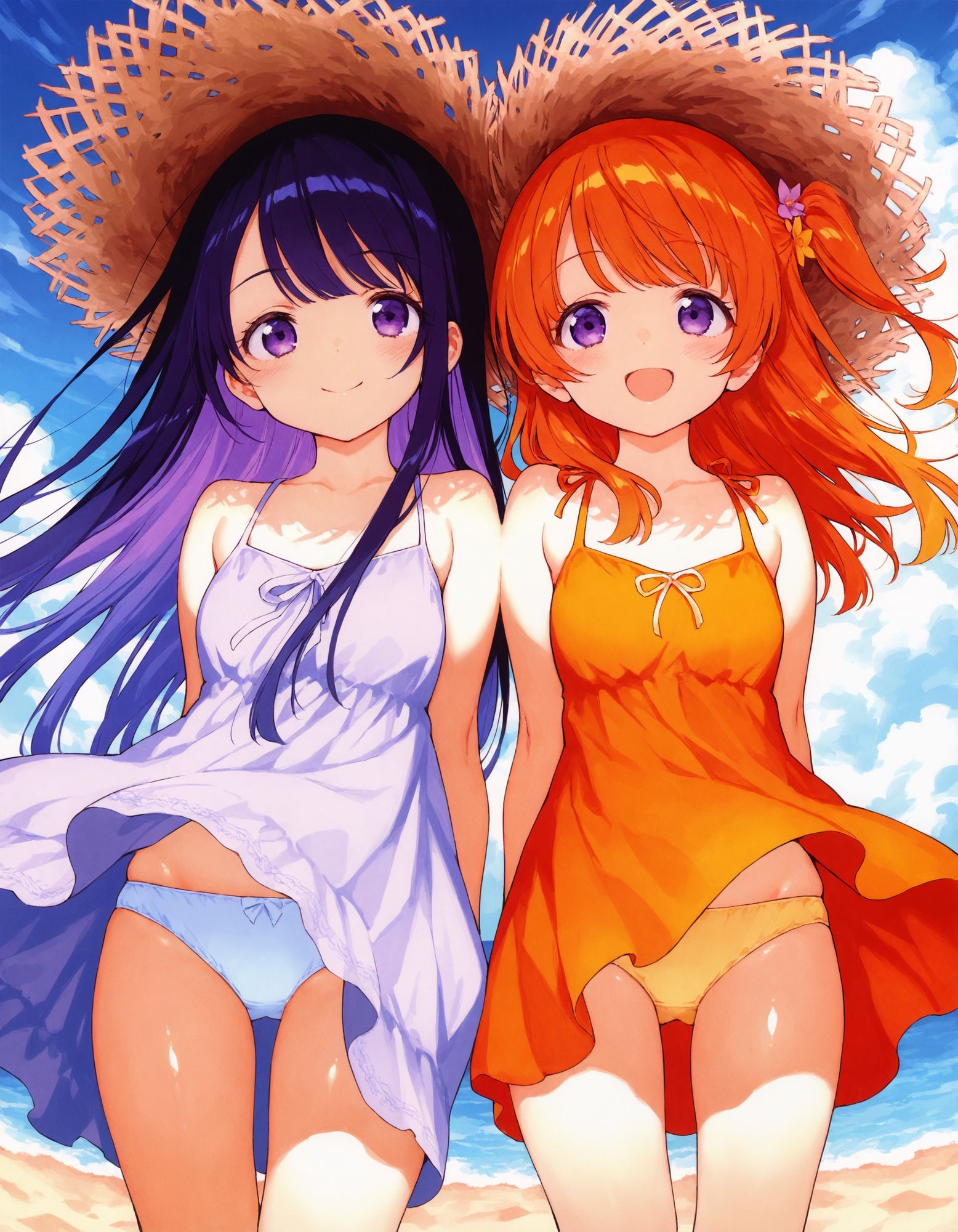 ワンピースで風チラ_1