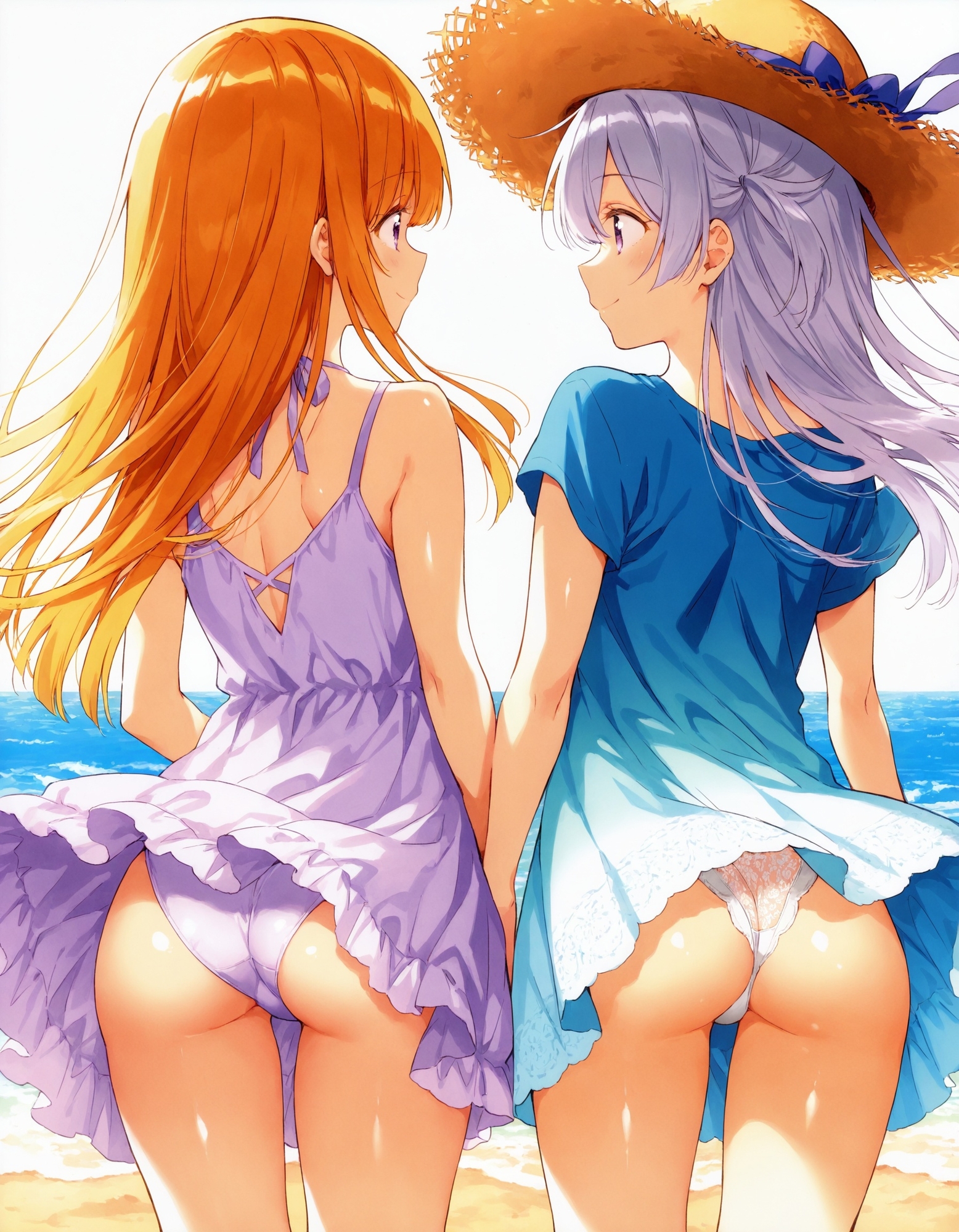 ワンピースで風チラ_7