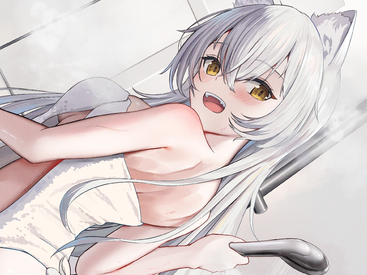 【CV.飯田ヒカル】猫耳少女は甘えん坊~一緒にお風呂♪編~【耳かき・シャンプー・混浴】 画像1
