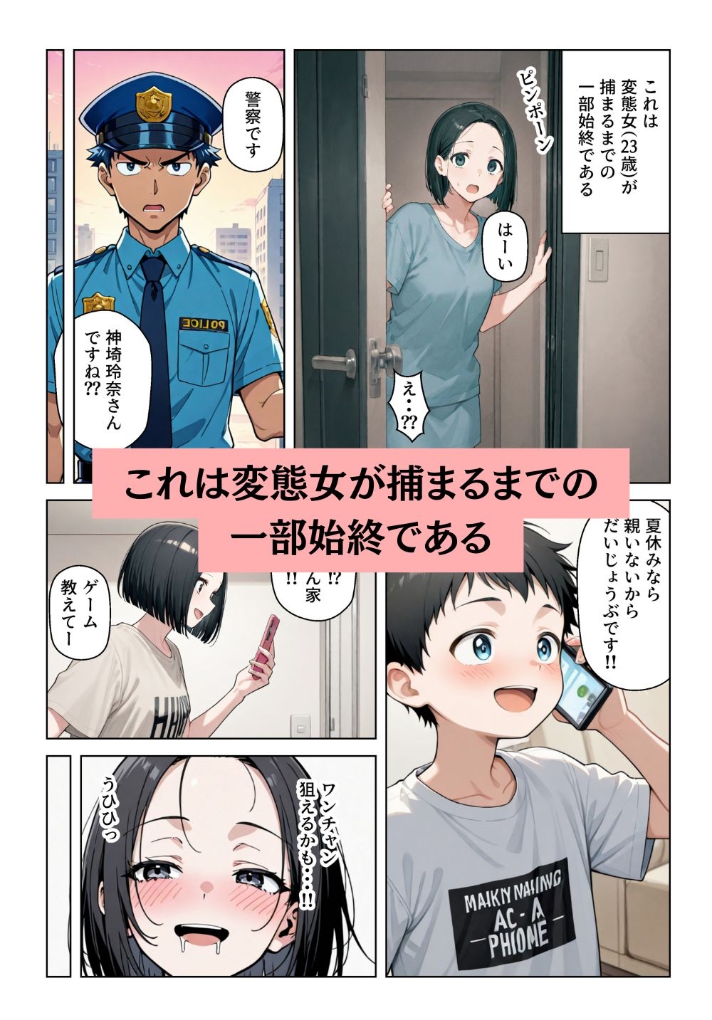 変態女が少年とオフパコし逮捕されるまでの一部始終【おねシ●タ】※顔舐め・唾液フェチ要素あり 画像1