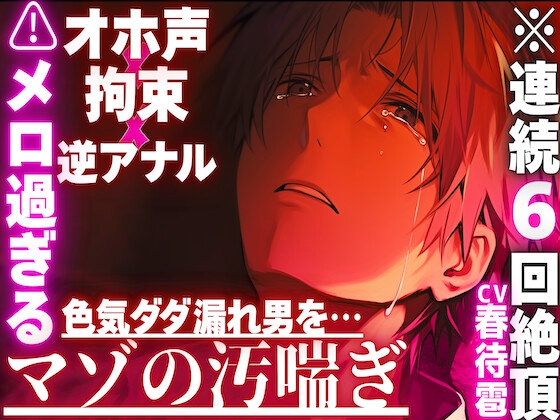 【⚠︎メロ過ぎる色気ダダ漏れ男を…】※連続6回絶頂【オホ声✖︎逆アナル✖︎拘束】路上で襲われ…前立腺壊れるまで耐久ペニバンセックス※色気漏れ男の潮吹きお漏らし