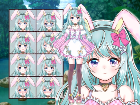 ファンタジー衣装の少女立ち絵26