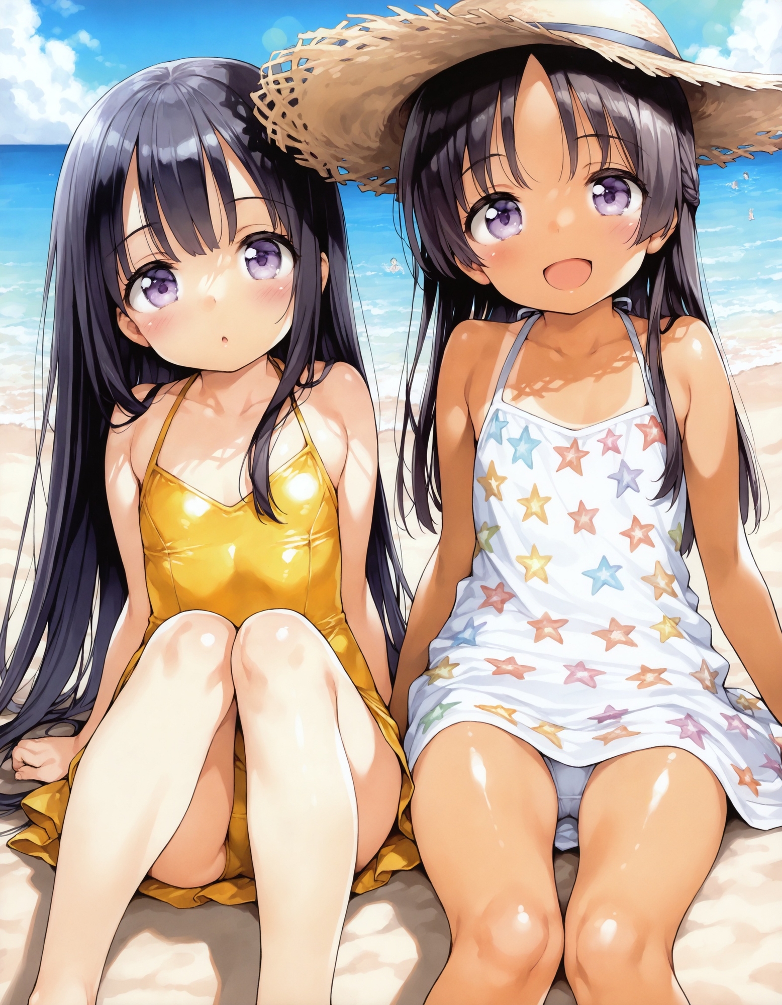 〇リっ子の座りパンチラワンピース編_1