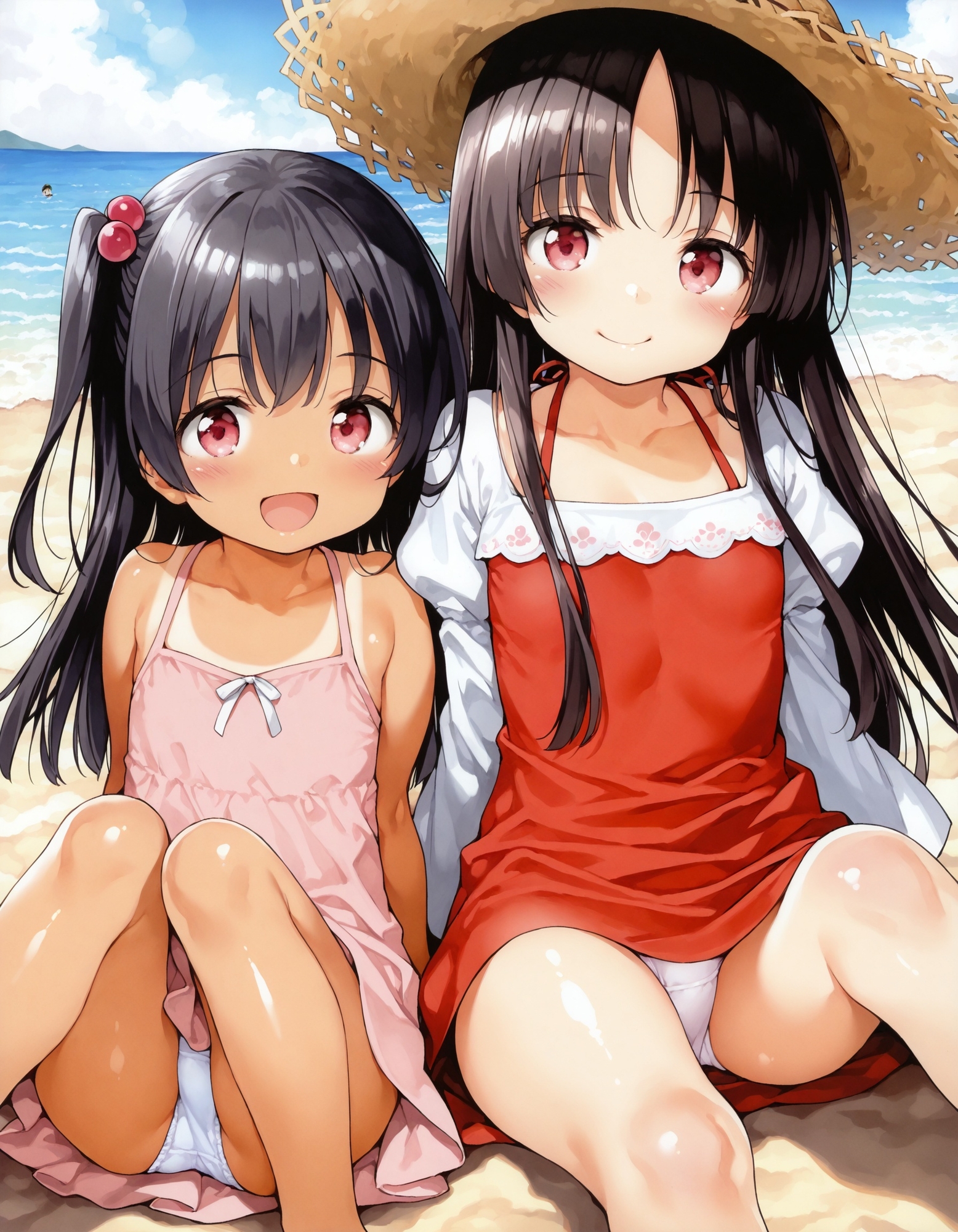 〇リっ子の座りパンチラワンピース編_2