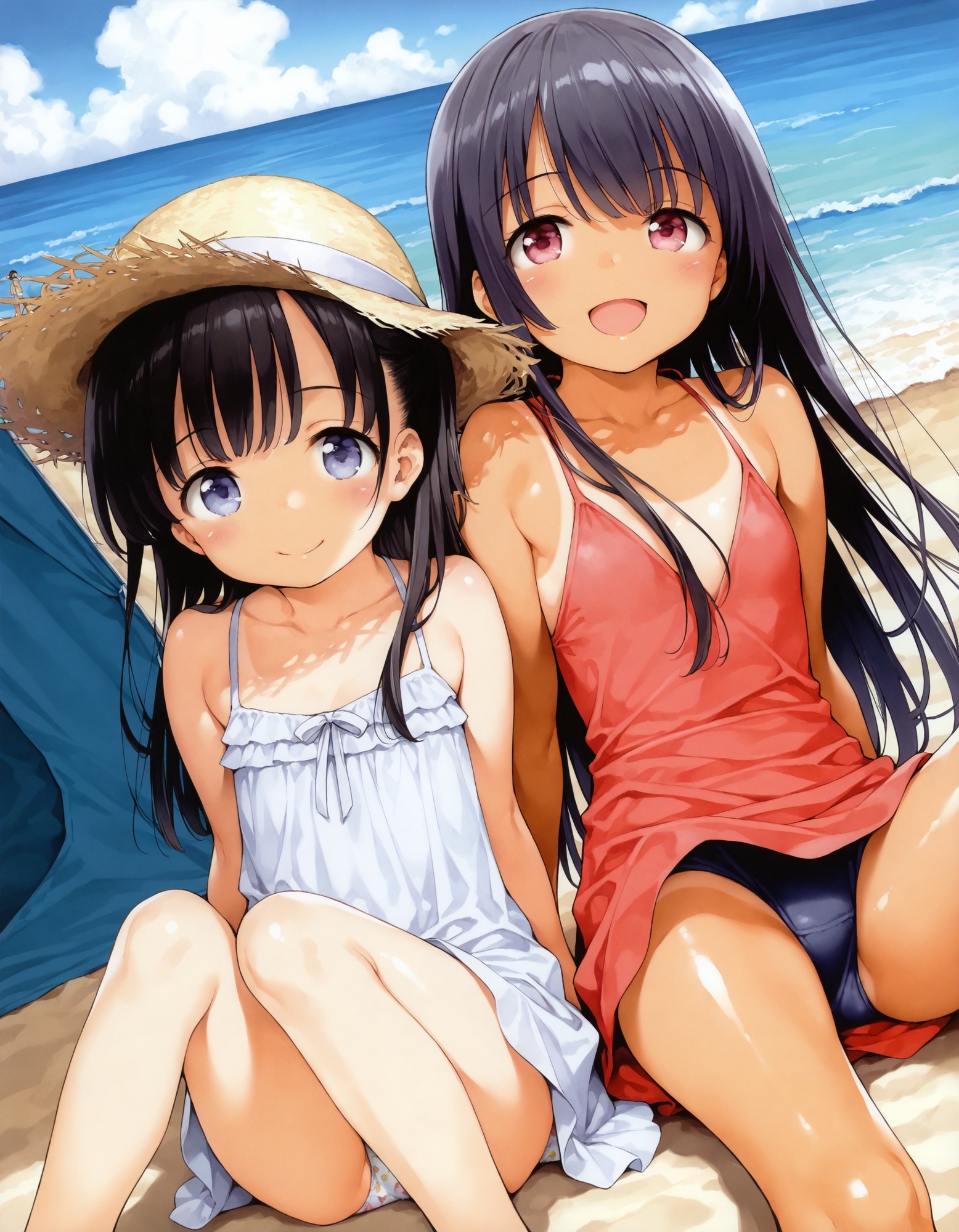 〇リっ子の座りパンチラワンピース編_4