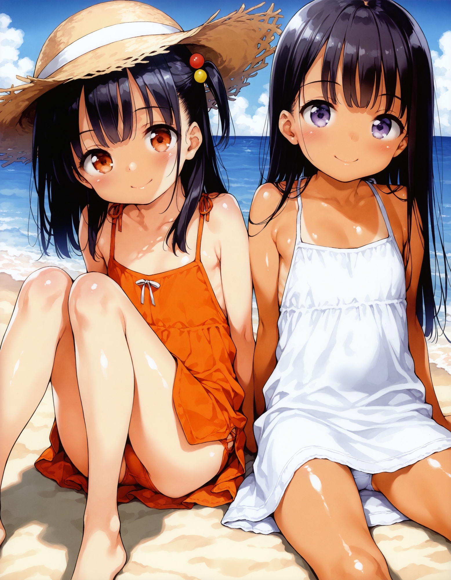 〇リっ子の座りパンチラワンピース編_6