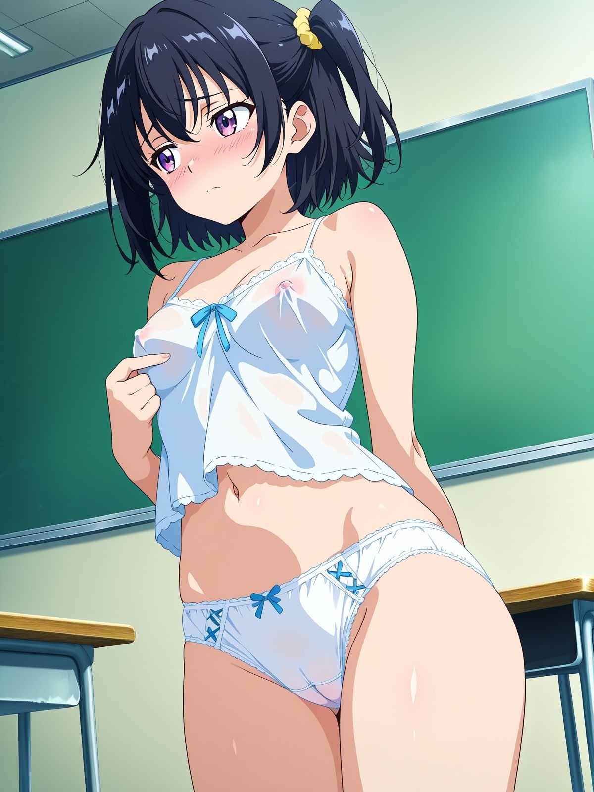 昭和にタイムスリップ!?プールの着替えが男女一緒だったのでガン見したった！_1
