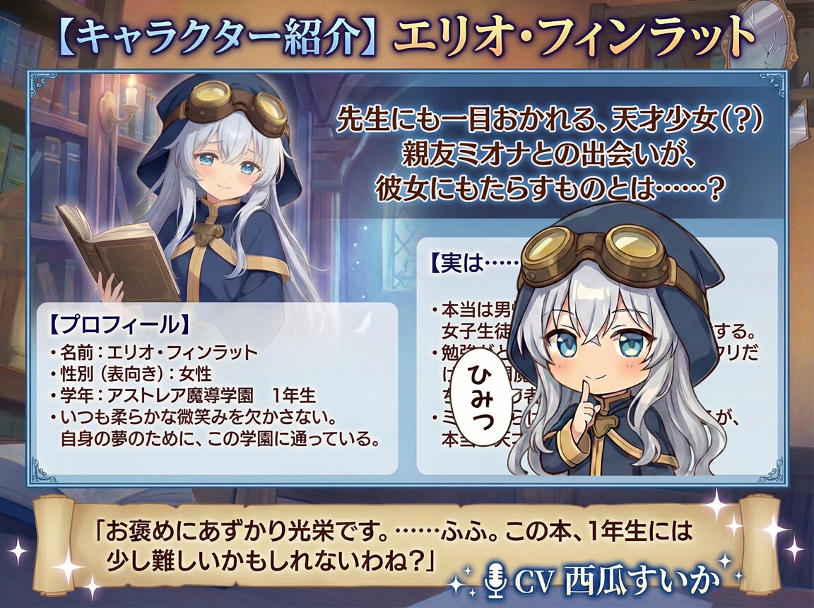 【おしがま × 叙述トリック】男装ミオナちゃんと女装エリオくん 画像5