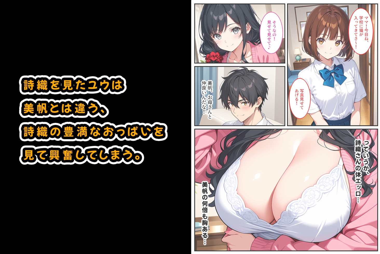 爆乳人妻が娘の彼氏に迫られて中出しセックスしちゃいました！ 画像2