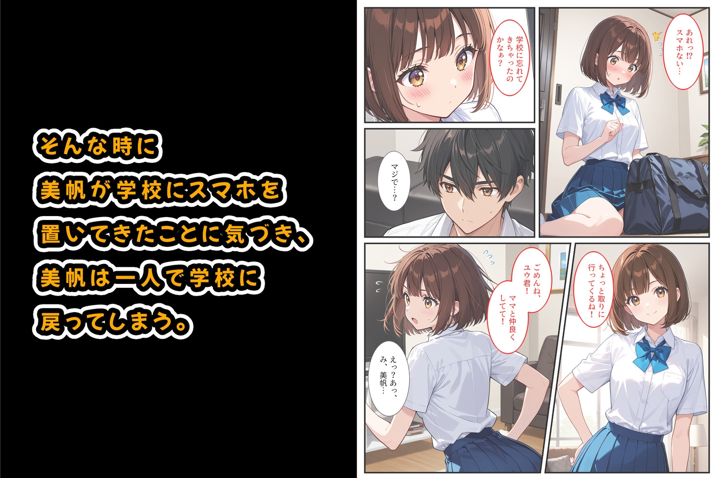 爆乳人妻が娘の彼氏に迫られて中出しセックスしちゃいました！ 画像3