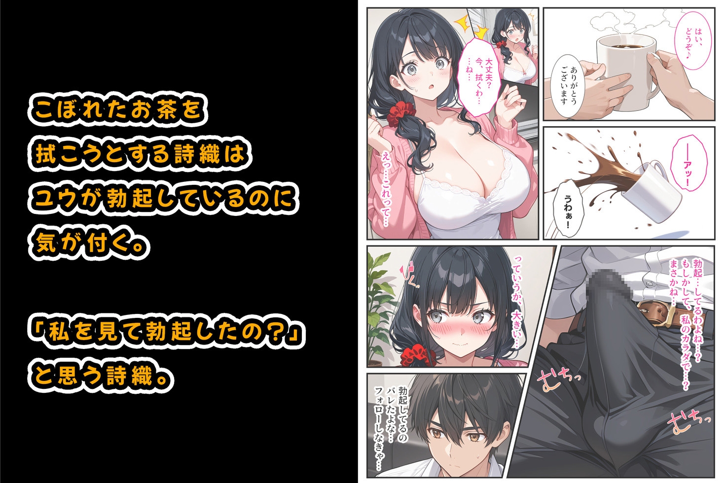 爆乳人妻が娘の彼氏に迫られて中出しセックスしちゃいました！ 画像5