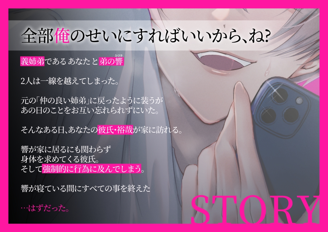 【漫画+音声】こんな弟、知らない2-姉弟に戻れなかった(義)弟に証拠作りの拘束ハメ撮りセックスされました--8画像