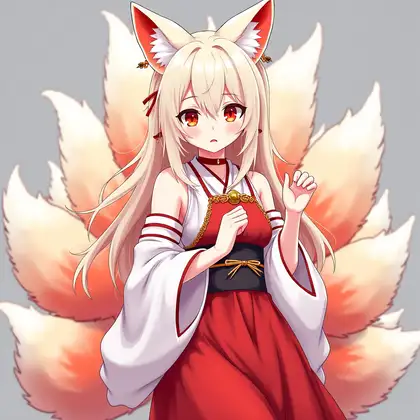 九尾妖狐の夜訪れ