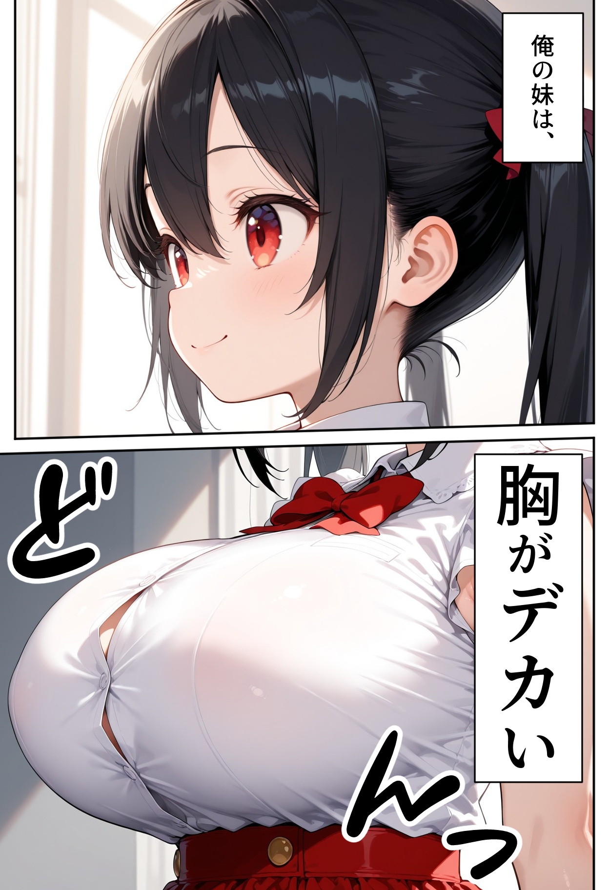 巨乳の妹にセックスを教え込み、結婚する 画像1