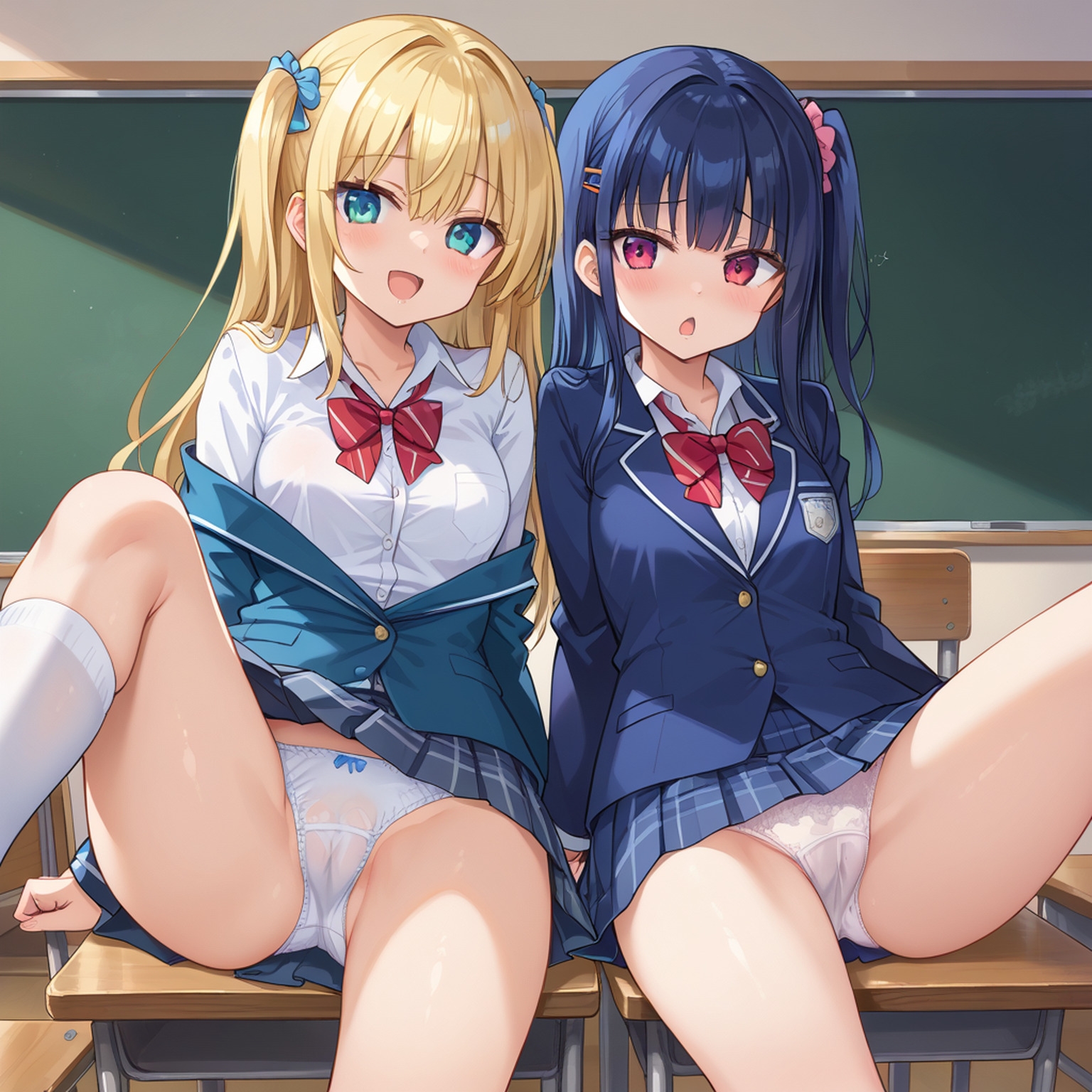 パンティーまる見え美少女 part3【AIイラスト集】_4